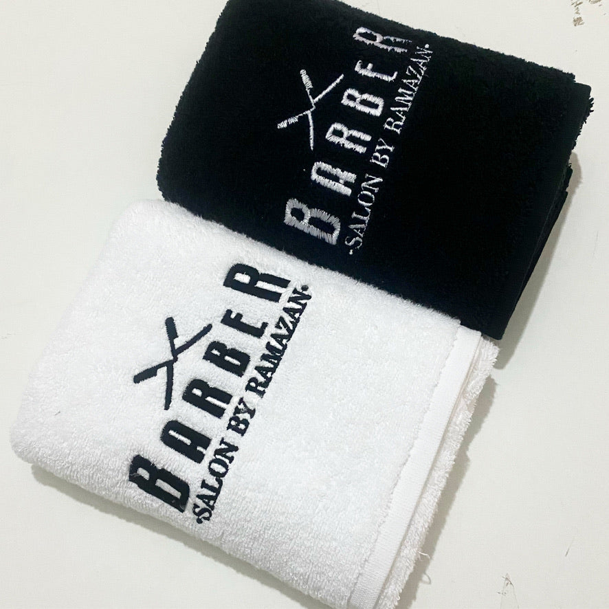 Logo Nakışlı Berber Havlusu - Özel Logolu Kuaför Havlusu