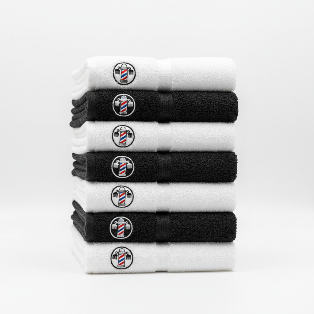 Baskılı Berber Havlusu Seti