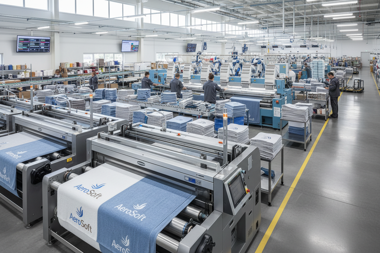 Baskılı Havlu İmalatı - Fabrika Görseli