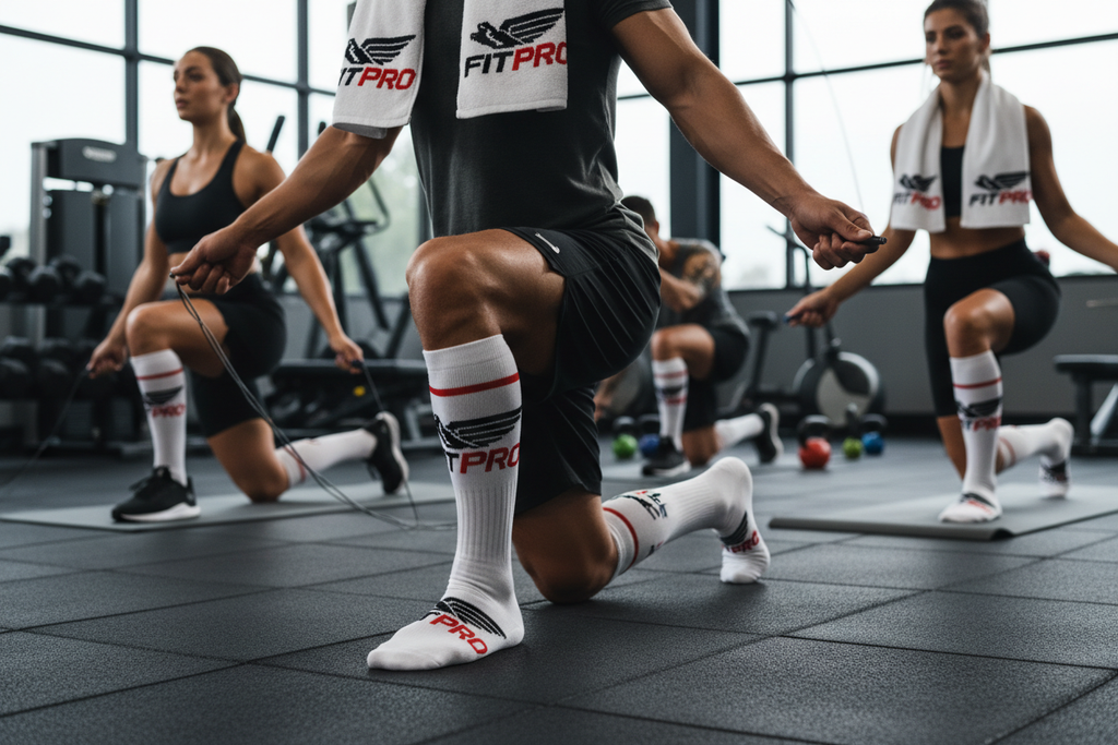 Baskılı Havlu Çorap - Kullanım Görseli