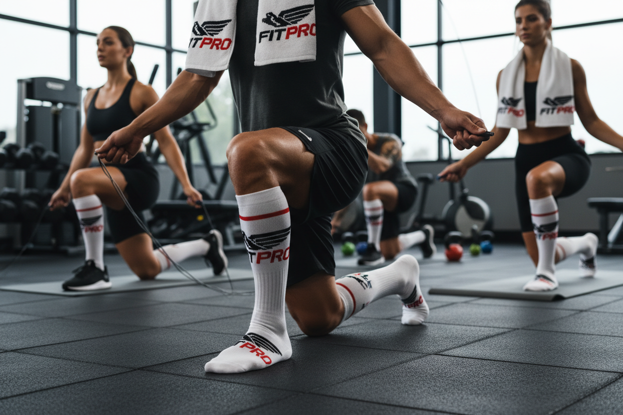 Baskılı Havlu Çorap - Kullanım Görseli