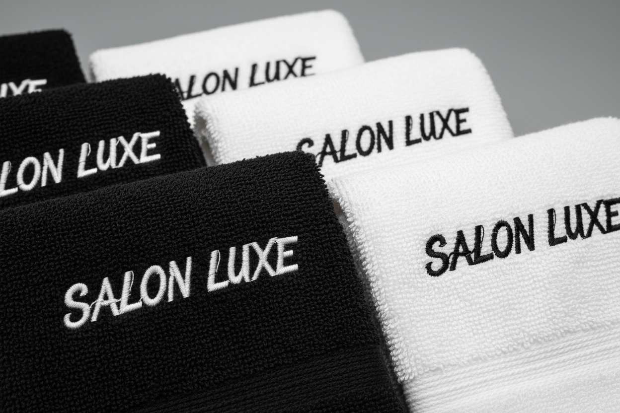 Baskılı Kuaför Havlusu Detay