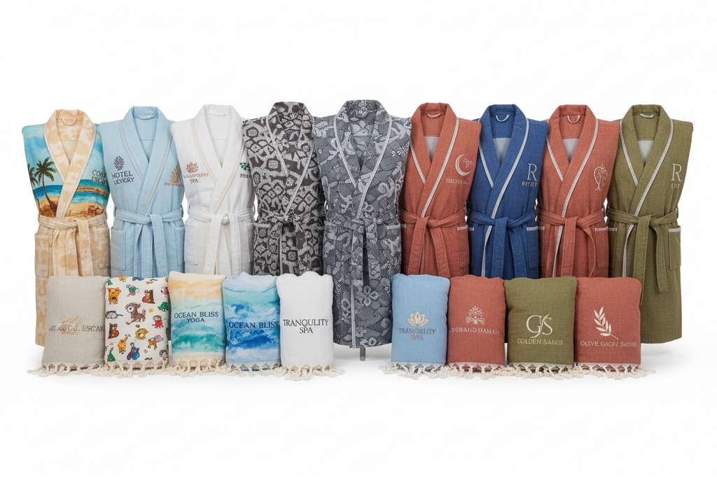 Baskılı Peştemal Bornoz - Çeşit Görseli