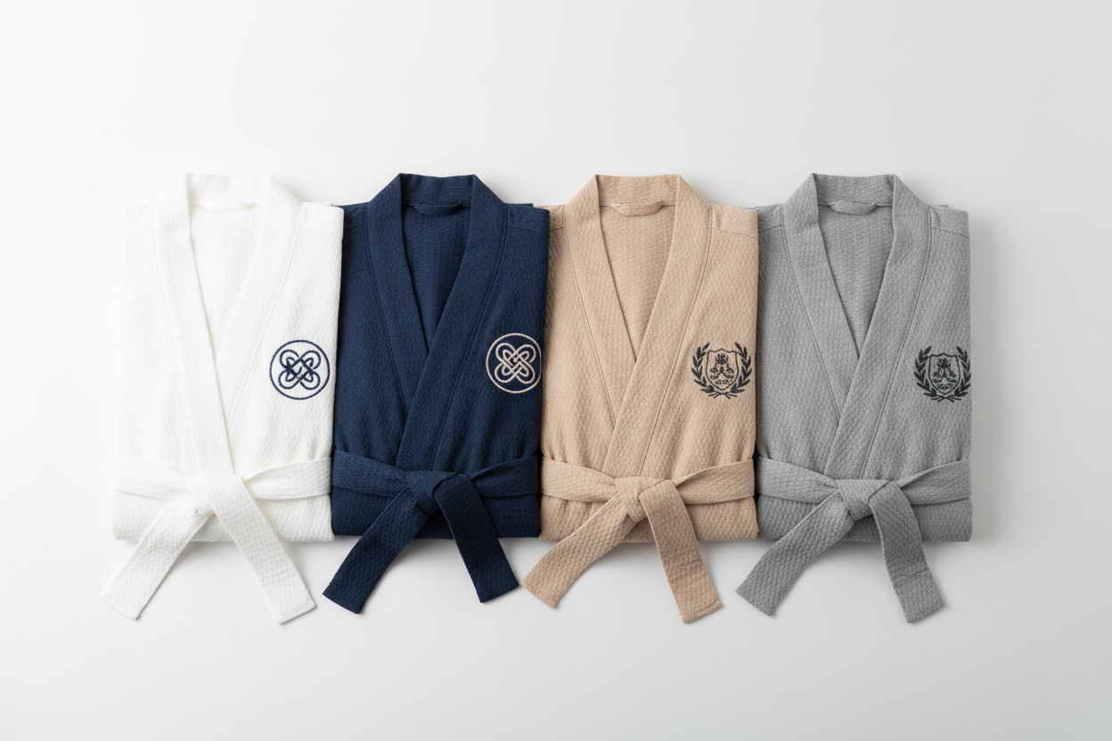 Baskılı Peştemal Bornoz - Ürün Görseli