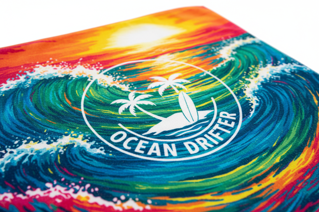 Baskılı Plaj Havlusu - Detay Görseli