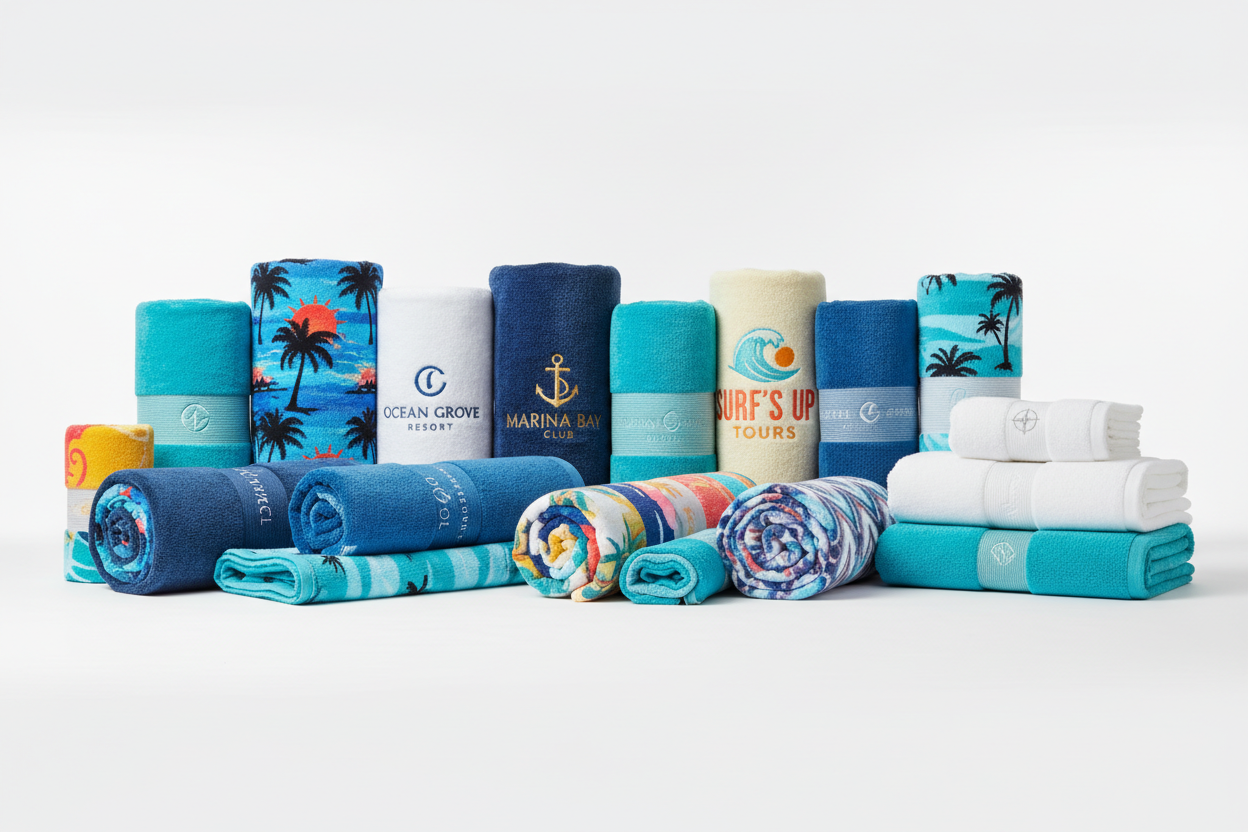 Baskılı Plaj Havlusu Toptan - Çeşit Görseli