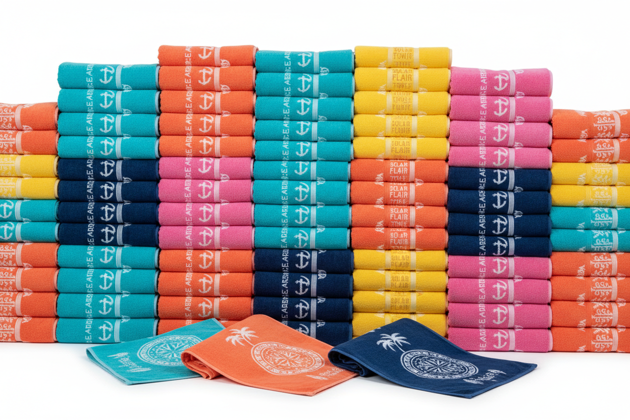 Baskılı Plaj Havlusu Toptan - Ürün Görseli