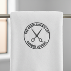 Beyaz Baskılı Berber Havlusu