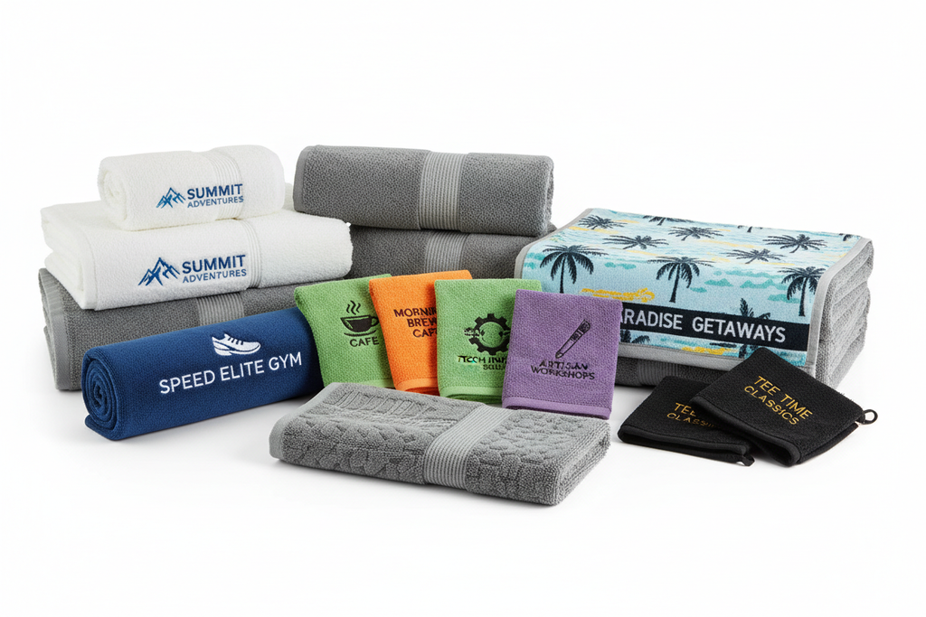 Promosyon havlusu çeşit gösterimi - farklı kullanım alanları