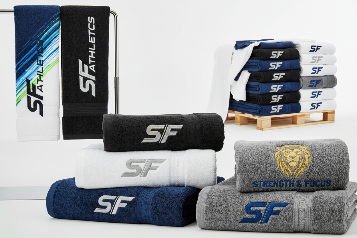 Logo Baskılı Spor Havlusu