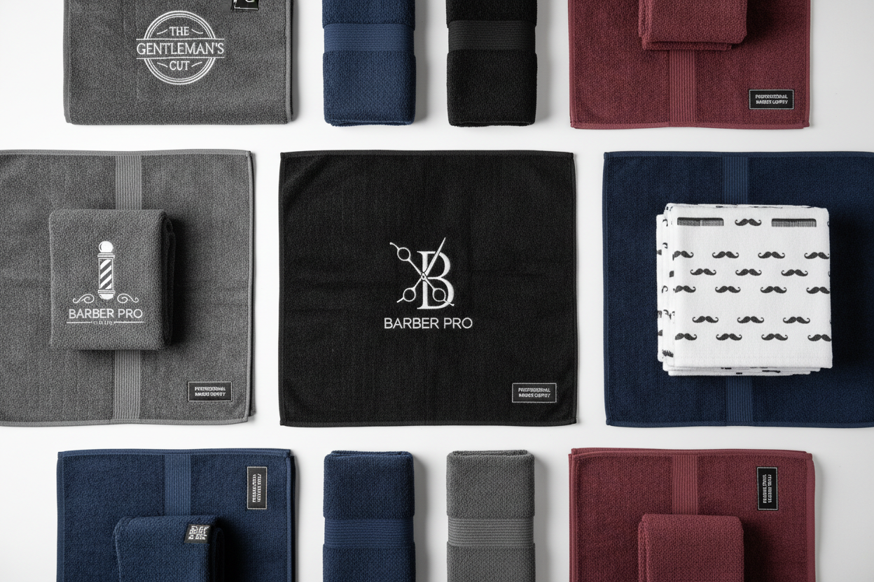 Logolu Berber Havlusu Ürün Çekimi