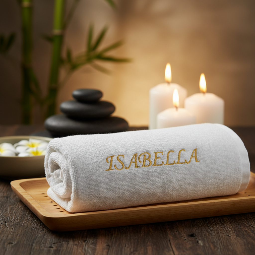 Spa ortamında zarif sunum